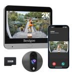 Bextgoo 2K Door Peephole Camera (Door View Cam) with 32GB Memory Card, Doorbell Camera Wireless with 4.3" Color Monitor, 8000mAh Battery, 170° Wide View, Motion Detection Alerts, Night Vision