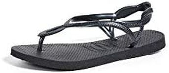 Havaianas Women Luna, Black, 4.5/5