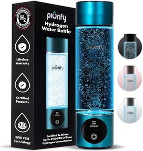 Hydrogen Water Bottle Generator - Up to 4100+ PPB Concentration - SPE/PEM Technology - Certified H2 Generator - Portable Athletic Performance & Hydration System - 6-Hour Hydrogen Retention