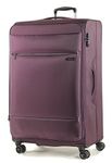 Rock 55cm Deluxe-Lite Super Lightweight 8 Wheel Spinner Luggage Purple Small