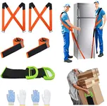 Moving Straps Lifting（Padded） one Person 2-Person Lifting and Moving System Appliance ,for Harness Moving Mattress Couch Furniture Heavy Things ,Suitable Professional Moving Body Strap Wrist Strap