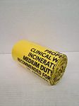 70 Liter Yellow Clinical Waste Bags | 7x50 rolls/box (350 bags) | 100% Recycled Plastic, Biohazard Waste Bag | UN Certified | 5kg capacity