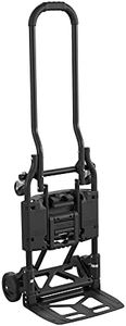 CoscoProducts 12223BLK1E Shifter 2 in 1 Folding Hand Truck/Cart with Large Toe Plate, Black