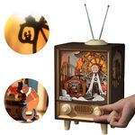 Rolife Sunset Carnival 3D Puzzle Music Box-Model Kits For Adults To Build-Unique Romantic Gift Idea For Valentine,Women and Lovers (AMT01)