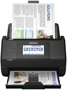 Epson Workforce ES-580W Wireless Color Duplex Desktop Document Scanner for PC and Mac with 100-sheet Auto Document Feeder (ADF) and Intuitive 4.3" Touchscreen