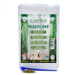 PLAQUE OUT 70G Resealable Pouch Tartar Plaque Off Remover, 100% Natural & Organic - Bad Breath Teeth Gum Care for Dogs, Cats