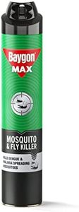 Baygon Max Mosquito and Fly Killer Spray, 625ml | Instant Mosquito Killer | Kills Dengue & Malaria Spreading Mosquitoes | With Double Nozzle Technology for 30% Wider Coverage