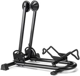 CXWXC Bicycle Stand Floor for Your Garage, Home or Bicycle Shop Foldable Bicycle Display Stand for Mountain and Road Bikes (1) Not Suitable for E-Bikes