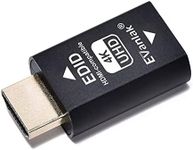 EVanlak Hdmi Edid Emulator Passthrough 3rd Generrtion Premium Aluminum Eliminated Emulator Adapter Work with Mac Thunderbolt to HDMI Switches/Extender/AV Receiver/Video Splitters 1080-3840x2160@60H