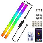 Bonlux 2-in-1 RGB Ambient Light Bar, RGB Monitor Light Bar, Gaming Light with Remote Control,USB Port, 353 Dymnamic Color, 4 Music Type Dreamcolor Light Effect, Keyboard Light for Gaming Setup