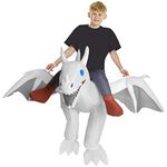 Morph White Inflatable Ride-On Dragon Halloween Costume for Kids