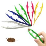 5 Pcs Plastic Tweezers for Feeding Reptiles,10cm Plastic Feeding Reptile Tongs,Feeding Tweezers Reptile for Snakes Lizard Tortoise Gecko,Kids Tweezers for Beads Children Handmade DIY Crafts