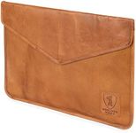 Berliner Bags Vintage Leather Laptop Sleeve, Computer Case Notebook Cover - Brown (15.6 Inch)