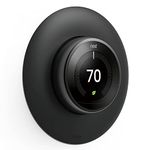 elago Wall Plate Cover Designed for Google Nest Thermostat Wall Plate (Matte Black) - Compatible with Nest Learning Thermostat 1st/2nd/3rd Generation, Matt Finish [US Patent Registered]