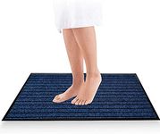 PHP Dirt Trapper Door Mat for Indoor & outdoor, Doormat, Washable Barrier Door Mat, Heavy Duty Non-Slip Entrance Rug, Shoes Scraper (Blue, 50 x 90 cm (1 ft 8 in x 2 ft 11 in))