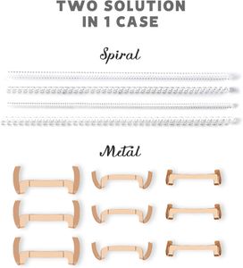 ELETIUO Metal Ring Guard Set – Adjustable Ring Size Resizers