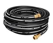 Continental Premium Garden, Black Heavy Duty Cold Water Garden Hose, 5/8" ID x 25' Length, MXF GHT