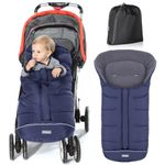 Orzbow Warm Bunting Bag Universal,Stroller Sleeping Bag Cold Weather,Waterproof Toddler Footmuff(Navy)