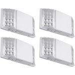 TORCHSTAR LED Emergency Lighting, Commercial Emergency Lights with Battery Backup, UL Listed, Two Heads, AC 120/277V, Hardwired Emergency Exit Light Fixture for Business, Home Power Failure, Pack of 4