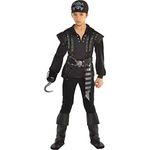 amscan 9904721 - Kids Dark Sea Scoundrel Boys Pirate Fancy Dress Costume Age: 6-8 Years Black