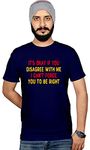 Workshop Graphic Printed T-Shirt for Men & Women | Quirky t Shirts T-Shirt Funny Quotes Sarcasam Birthday Best Tees Gift Sarcastic Friends Navy Blue