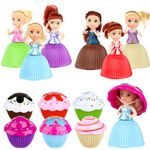 Christoy 6PCS Mini Beautiful Cake Doll Toy Surprise Cupcake Princess Doll Toys for Children Kid Transformed Scented Girls Funny Game Gift