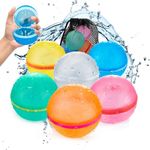 Tizikcon 6 PCS Reusable Water Ballo