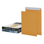 Quality Park Envelopes, Redi-Seal Catalog Envelopes, 9 x 12 Inches, 28 lb Light Brown Kraft, Self-Sealing, 100 Count - Ideal for Mailing, Storage, and Organizing