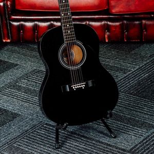3rd Avenue 4/4 Acoustic Guitar – Black Full Size