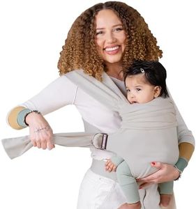 Lalabu Simple Baby Wrap | Forget The Complex Baby Sling Wrap, Grab a Simple No-Tie, Comfortable & Easy-to-Use Lalabu Baby Wearing Wrap | Infant Baby Carrier Wrap for 3 Months - 2 Years (Fog)