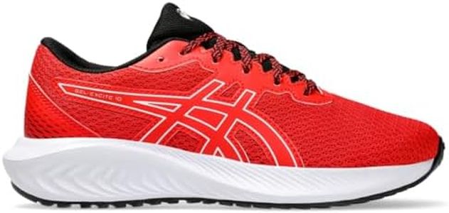 ASICS Kid's Gel-Excite 10 Grade School Running Shoes, 3H, Fiery RED/White