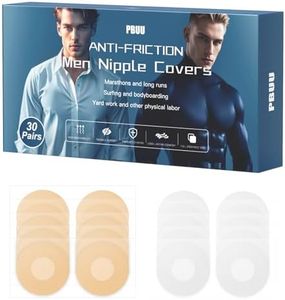 Cache-Tétons Homme,30 Paires (60Pièces) Cache Teton Running, Invisible et Anti-Frottement, Nipple Cover Homme pour Coureurs & Athlète