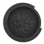 Guitar Soundhole Cover Guitar Acoustic Sound Hole Cover Soft Rubber Feedback Buster for Acoustic Guitar (Black)