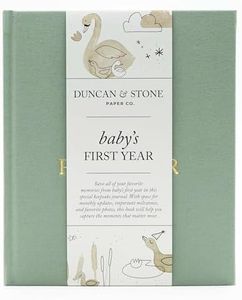 Baby First Year Book - Heirloom Keepsake Baby Memory Book to Record Important Milestones, Photos & More - Pregnancy Books (Sage Green,112 Pages)
