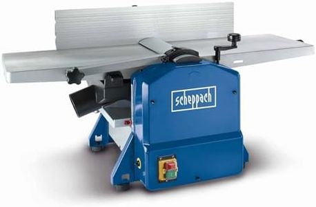 Scheppach HMS1070 Planer Thicknesser | 1500W | 254mm Width | 120mm Height | Dual HS Blade | Tilting Fence | 2mm Chip Removal