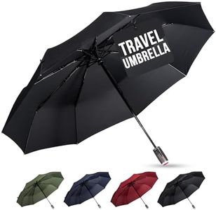 LifeTek Windproof Travel Umbrella Compact Automatic Open Close Small Folding Teflon Repellent Canopy Umbrellas Fits Golf Purse Backpack Wind Resistant For Traveler Fx1 42" Single Canopy Black FX1