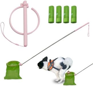 Wzxlj. Y Dog Pooper Scooper with 120 Doggie Poop Bags, 30" Extendable Handle, Lightweight Pooper Scooper for Small & Large Dogs, Pet Waste Removal Tool for Yard, Ideal Dog Pooper Scooper