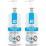 JO H2O - Original - Water-Based Personal Lubricant 16 floz - 480 ml (Pack of 2)