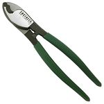 ENGINEER pk-51 Heavy Duty Cable Shears/Wire Cutters (Larger Version) for Clean Cutting of Thick Electrical Cable, Coax & Nylon Rope etc. Made in Japan, Green, 212 mm