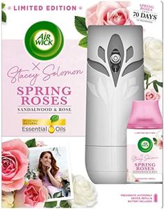 AirWick Automatic Air Freshener Spray, 1 Gadget & 1 Refill SPRING ROSES, 250 ml