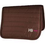 HySPEED Thick Reversible Comfort Protection Poly Saddle Pad/Saddlecloth-Brown