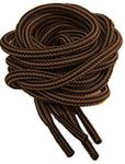 Black & Brown Strong Heavy Duty Shoelaces 120cm/47" Long! Durable Bootlaces for Work Boots,Steel Toe Cap Boots, Walking Boots, Hiking Boots & Safety Shoes