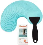 Secopad Non-Slip Bathtub Stickers, 24 PCS Safety Bathroom Tubs Showers Treads Adhesive Decals Scraper (Blue)