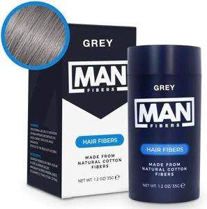 Man Fibers Hair Fibers (Grey) Hair Loss Concealer 1.2oz/35g