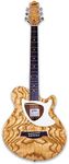 Gosila 39“ Acoustic Electric Cutaway Guitar, Thin Body, Built-In Tuner,ashwood gloss natural finish body