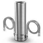 Waterdrop AS13 Under Sink Water Filter, 6 Stage Stainless Steel Under Sink Water Filtration System, No Drilling Required Water Filter System, NSF/ANSI 42 Certified, Reduce PFAS, PFOA/PFOS