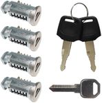 4 Pack Lock Cores Compatible with Thule Roof Racks Components, Includes 4 Cores, 2 Keys and A Control Key (4 Pack)