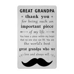 Gezxin Great Grandpa Father's Day Card- Great Grandfather Birthday Gift from Grandkids- Christmas Xmas Thanksgiving