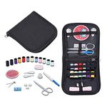 Mini Travel Sewing Kits, elloLife Small Basic Sewing Pack Supplies Accessories for Kid Children Adult Beginners for Home Travel Emergency with Needle Thread Mending Needles Scissors Thimble etc