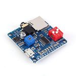 Voice Playback Module MP3, MP3 UART I/O Trigger Amplifier Class D 5W SD/TF Card Play Serial Port Control Playback Compatible